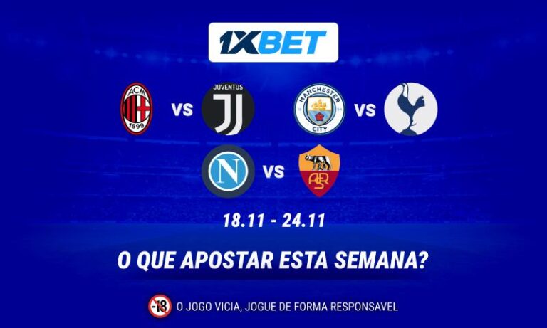 Manchester City x Tottenham e a Serie A em alta: escolha seus favoritos nos principais jogos da semana!